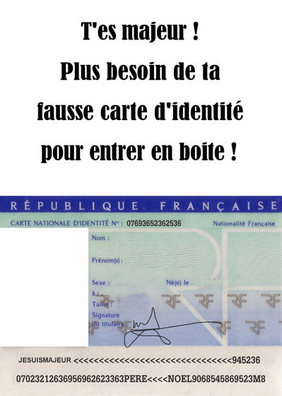 Carte Fausse D'identité Pour 18 Ans : Envoyer une Carte 
